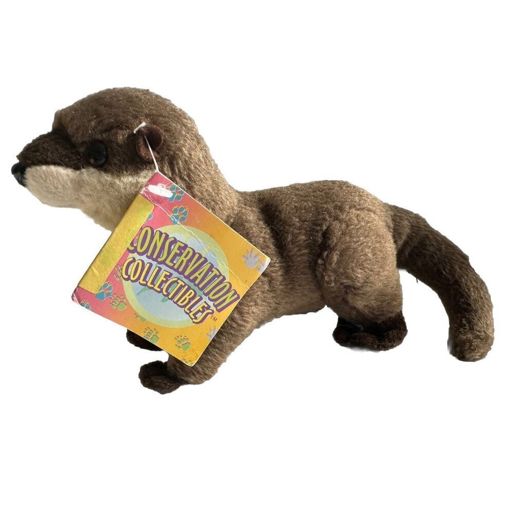 NWT Vintage Realistic‎ Otter Plush by Conservation Collectibles, 2004